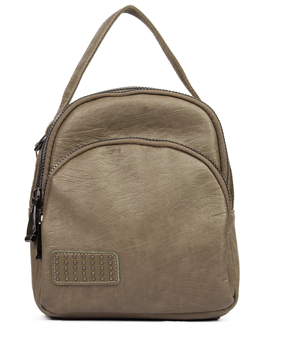 کیف دوشی دستی و کوله‌ پشتی زنانه سه‌ حالته از چرم طبیعی وارداتی کد 7652