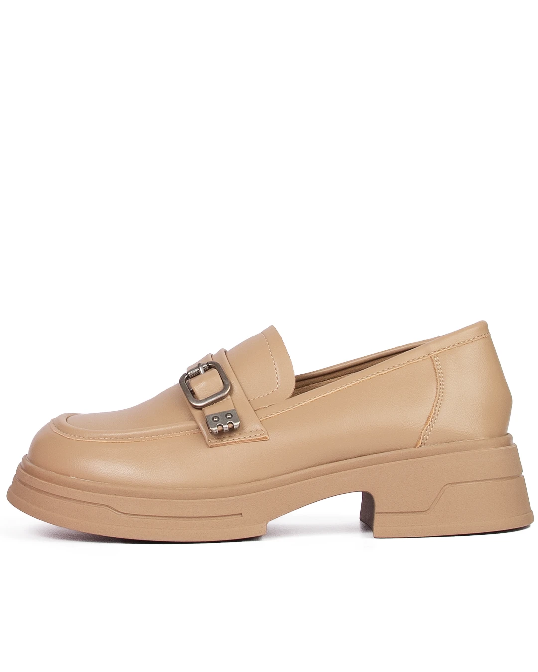 کفش لوفر زنانه وارداتی خاکی کد 3-735