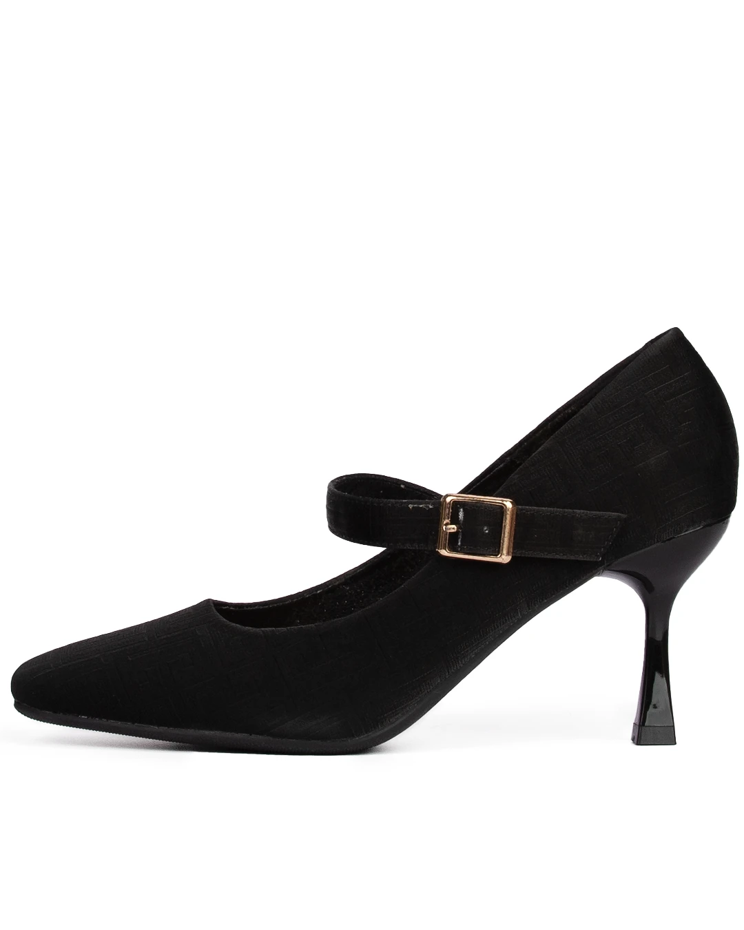 کفش زنانه وارداتی پاشنه 5 سانت مشکی کد MD135