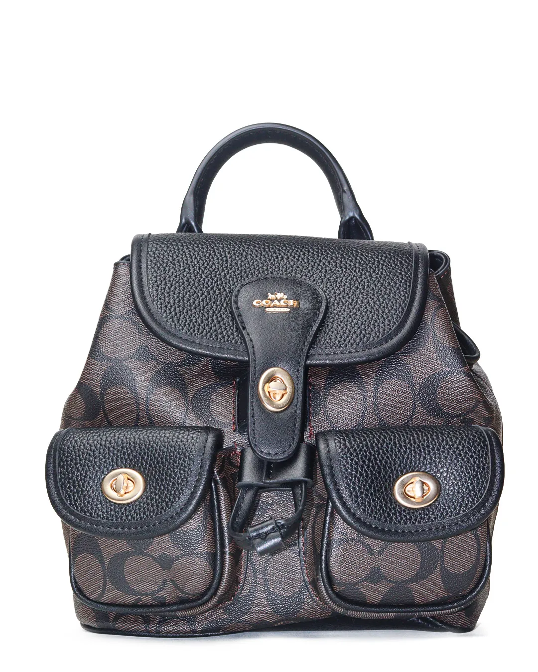 کوله‌ پشتی زنانه مستر کوالیتی فول پک کوچ Coach مدل 2512 قهوه ای تیره