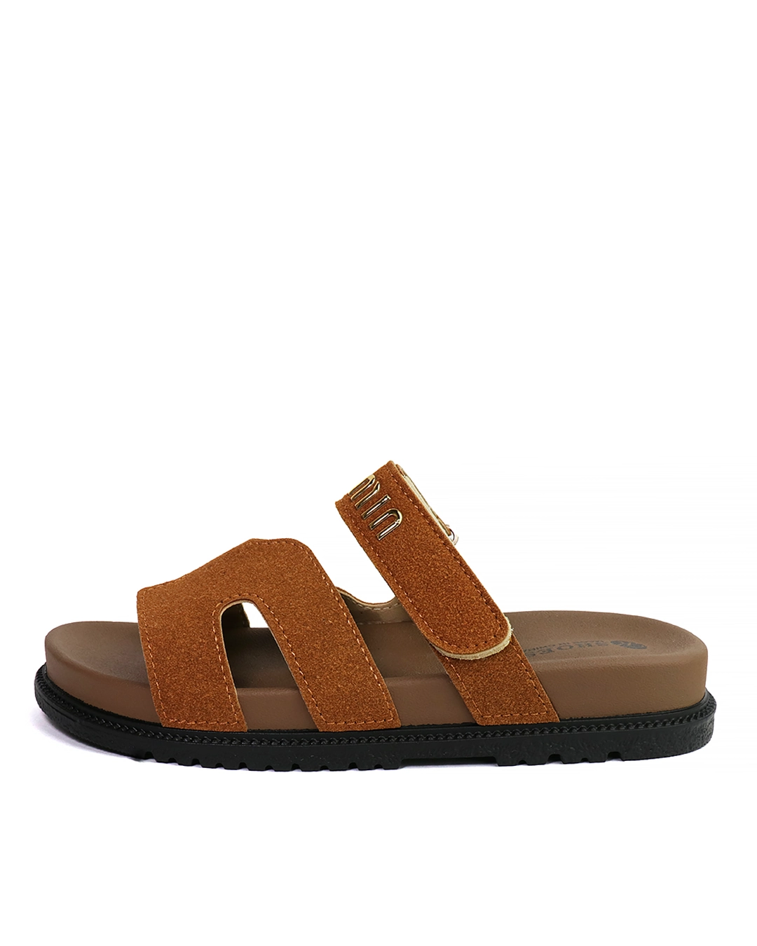 صندل زنانه وارداتی کی شوز K Shoes مدل 72-516 طرح میو میو MIU MIU قهوه ای